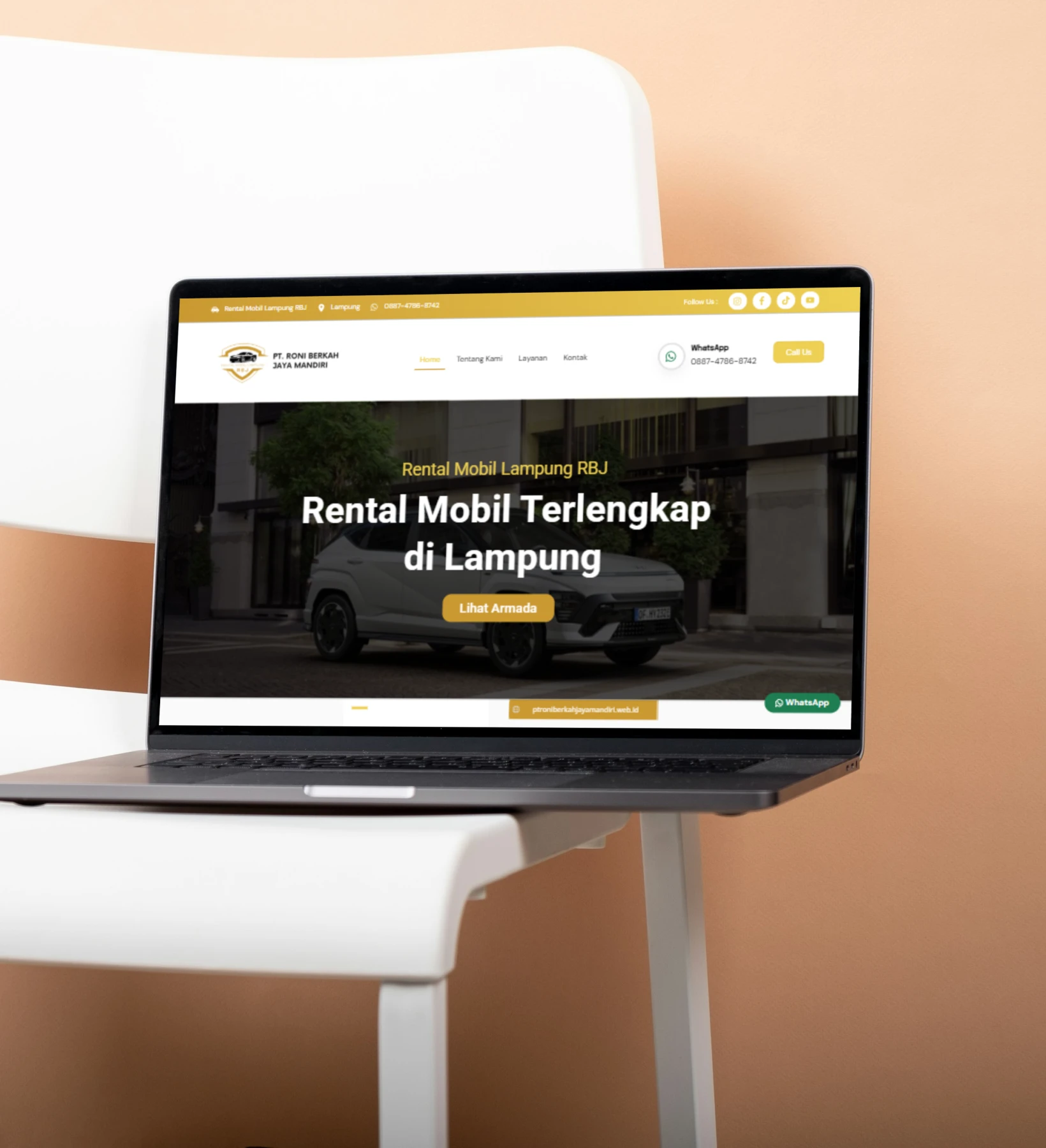 Website Rental Mobil Lampung Murah & Lepas Kunci - RBJ Rent Car - Studi ...